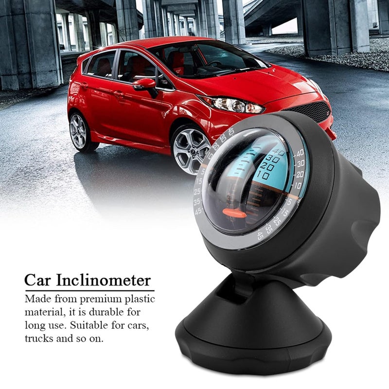 flexman Car Inclinometer, High Sensitivity 360 Degree Rotating Slope Indicator Meter, Level Tilt Gauge Indicator, Road Safety Instrument for Cars, Trucks - Image 2